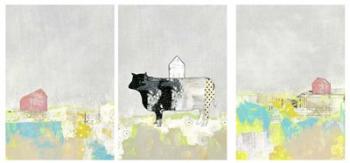 3 Barns and a Cow Set | Obraz na stenu