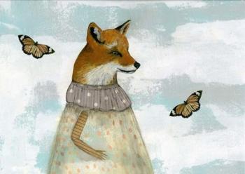 The Red Fox and the Monarchs | Obraz na stenu