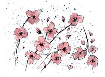 Pink Flowers I | Obraz na stenu