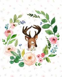 Watercolor Deer | Obraz na stenu