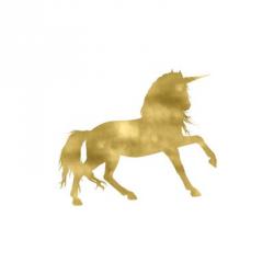 Gold Unicorn Square | Obraz na stenu