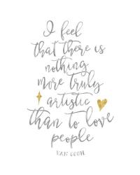 Van Gogh Love People Quote | Obraz na stenu