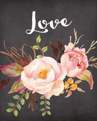 Watercolor Flowers Love | Obraz na stenu