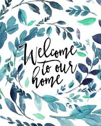 Welcome to Our Home - Blue | Obraz na stenu