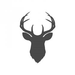 Charcoal Deer Head | Obraz na stenu