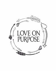 Love on Purpose Wreath | Obraz na stenu