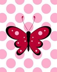 Butterfly Polka Dots | Obraz na stenu