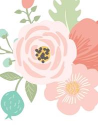 Pastel Floral Bouquet I | Obraz na stenu