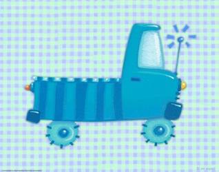 Blue Truck | Obraz na stenu