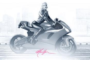 Marilyn's Ride in Pink | Obraz na stenu