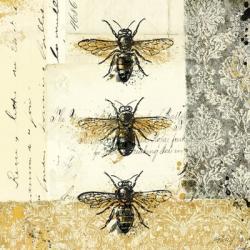 Golden Bees n Butterflies No. 1 | Obraz na stenu