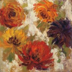 Fiery Dahlias II | Obraz na stenu