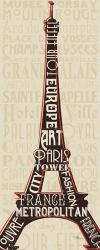 Paris City Words I | Obraz na stenu