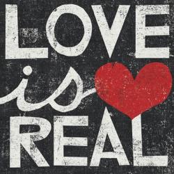 Love Is Real Grunge Square | Obraz na stenu