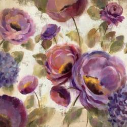 Blue and Purple Flower Song II | Obraz na stenu