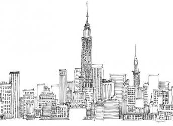 New York Skyline Crop | Obraz na stenu