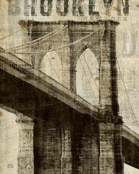 Vintage NY Brooklyn Bridge | Obraz na stenu