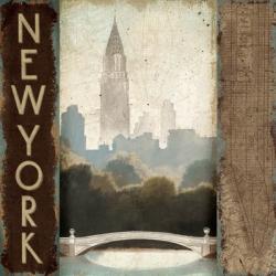 City Skyline New York Vintage Square | Obraz na stenu