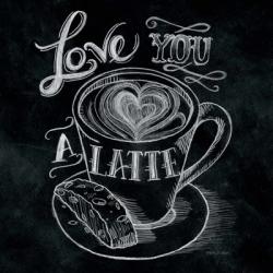 Love You a Latte  No Border Square | Obraz na stenu