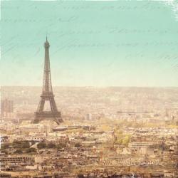Eiffel Landscape Letter Blue II | Obraz na stenu