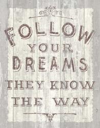 Follow Dreams Driftwood | Obraz na stenu