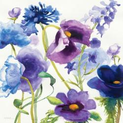 Blue and Purple Mixed Garden I | Obraz na stenu