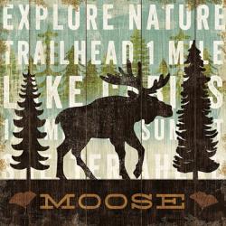 Simple Living Moose | Obraz na stenu