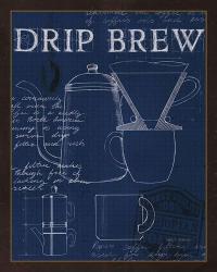Coffee Blueprint III Indigo | Obraz na stenu