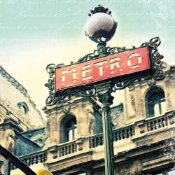 Paris Metro Letter | Obraz na stenu