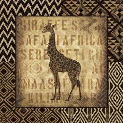 African Wild Giraffe Border | Obraz na stenu