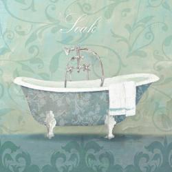 Damask Bath Tub | Obraz na stenu