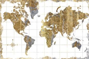 Gilded Map | Obraz na stenu