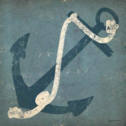 Nautical Anchor Blue | Obraz na stenu