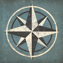Nautical Compass Blue | Obraz na stenu