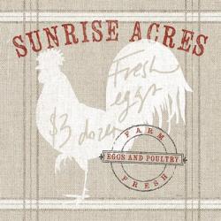 Farm Linen Rooster | Obraz na stenu