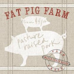 Farm Linen Pig | Obraz na stenu