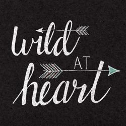 Wild at Heart Black | Obraz na stenu