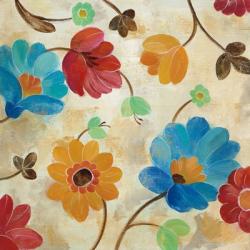 Coral and Teal Garden I | Obraz na stenu