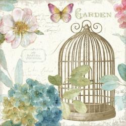 Rainbow Seeds Floral Birdcage III v2 | Obraz na stenu