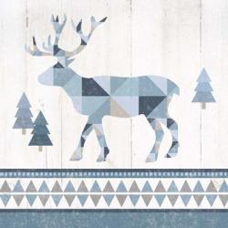 Nordic Geo Lodge Deer IV | Obraz na stenu