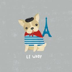 Good Dogs French Bulldog Gray | Obraz na stenu