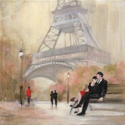 Romantic Paris I Red Jacket | Obraz na stenu