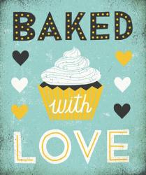 Retro Diner Baked with Love | Obraz na stenu