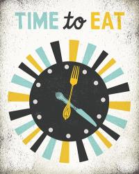 Retro Diner Time to Eat Clock | Obraz na stenu