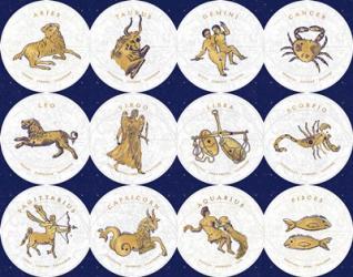 Gilded Zodiac Signs | Obraz na stenu