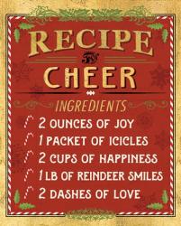 Holiday Recipe I Gold and Red | Obraz na stenu