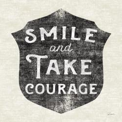 Take Courage Black | Obraz na stenu