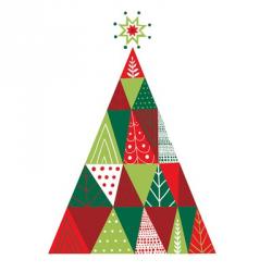 Geometric Holiday Trees I | Obraz na stenu