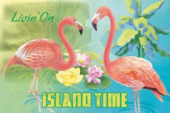 Island Time Flamingo I Bright | Obraz na stenu