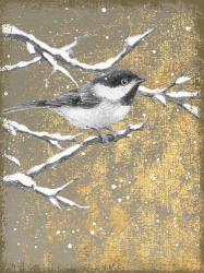 Winter Birds Chicadee Neutral | Obraz na stenu